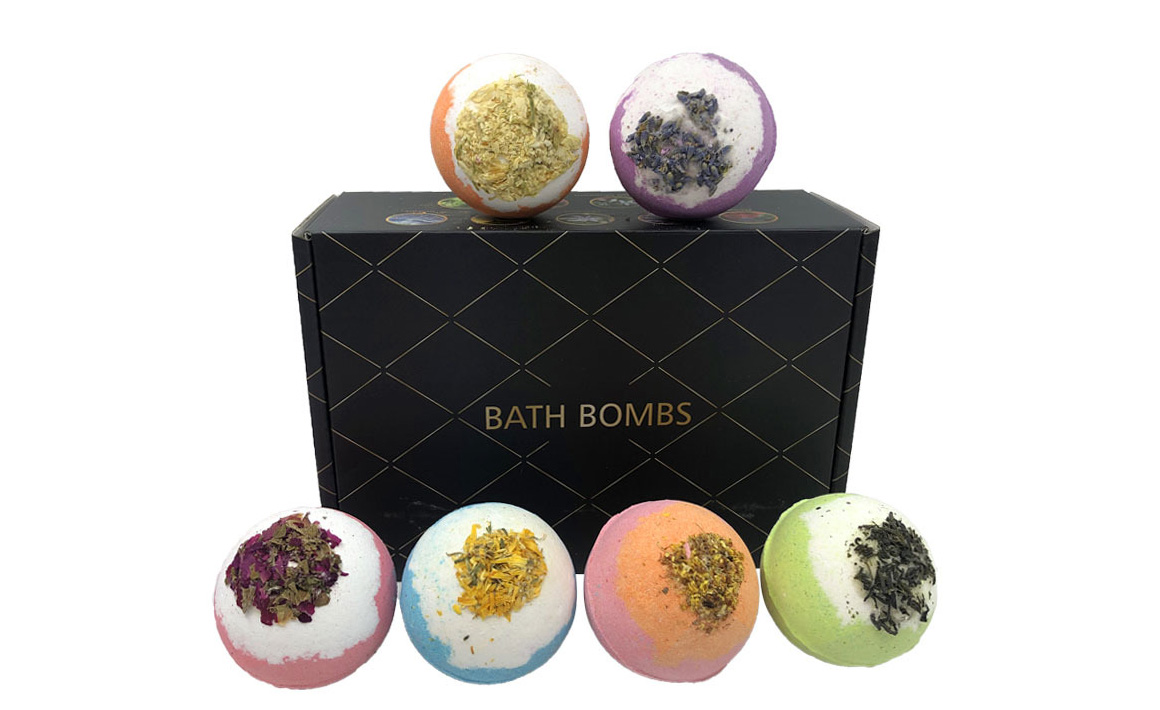 Fizzy Bubble Bath Bomb Geschenkset Handgemachte Bio-Badebomben Vegane Fizzies
